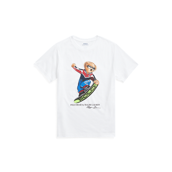 Snowboard Bear Cotton Tee Boys 6-14 Years 1