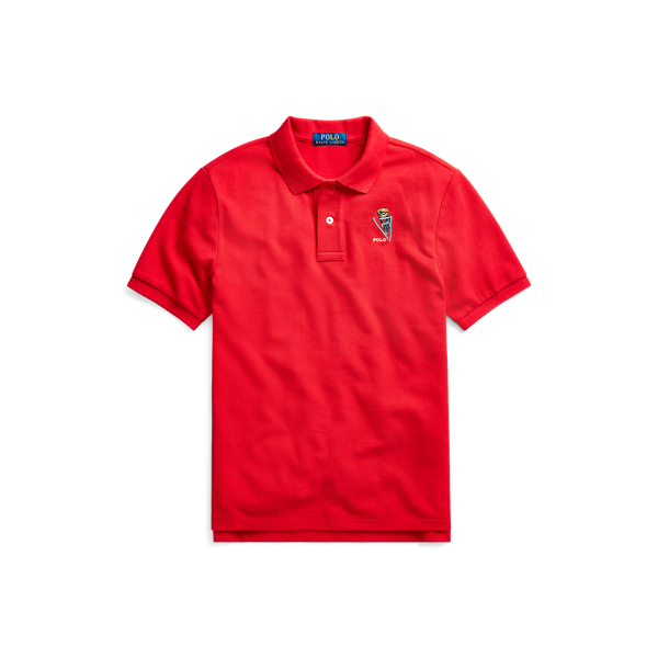 Ski Bear Cotton Mesh Polo Boys 6-14 Years 1