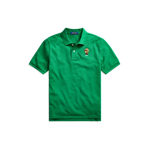 Parka Bear Cotton Mesh Polo Boys 6-14 Years em 1