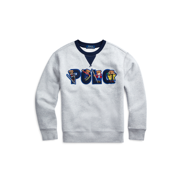 Ski Bear Fleece Sweatshirt Boys 6-14 Years em 1