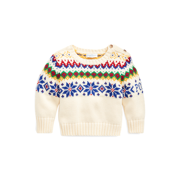 Snowflake Cotton-Wool Jumper Baby Boy 1