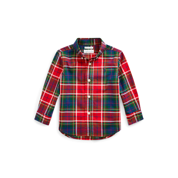 Plaid Cotton Poplin Shirt