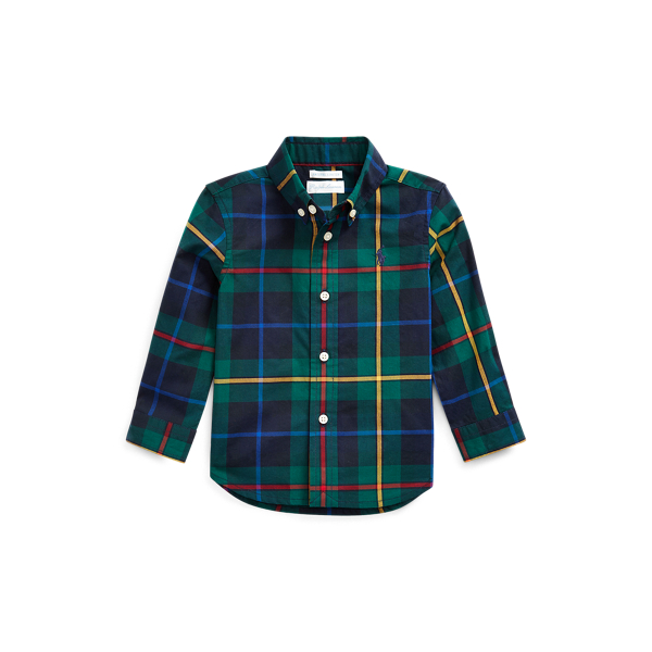 Plaid Cotton Poplin Shirt Baby Boy 1