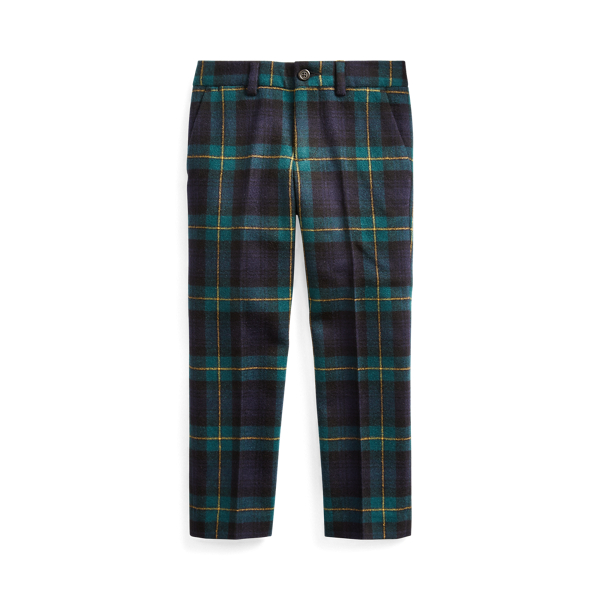 Pantalon slim en laine motif tartan Boys 1.5-6 Years en 1