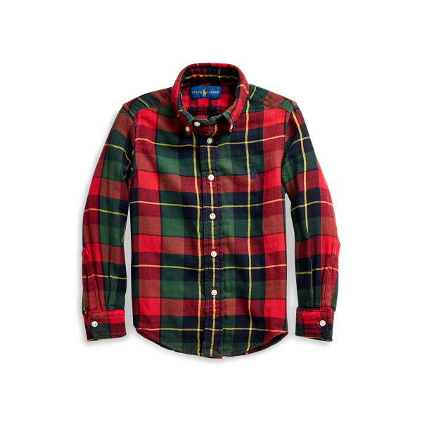 Plaid Cotton Twill Shirt