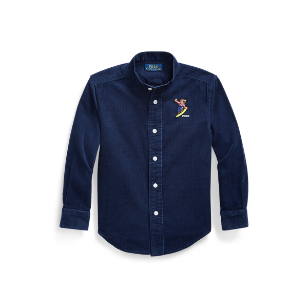 Kordsamthemd mit Snowboard Bear Boys 1.5-6 Years in 1