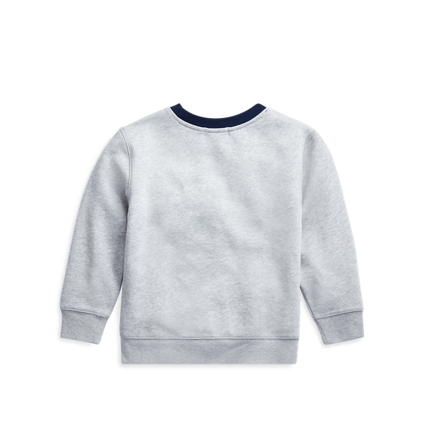 Andover Heather Ski Bear Fleece Sweatshirt Boys 1.5-6 Years 2