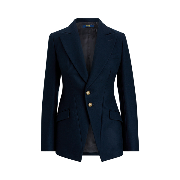 Blazer d'&eacute;quitation laine m&eacute;lang&eacute;e