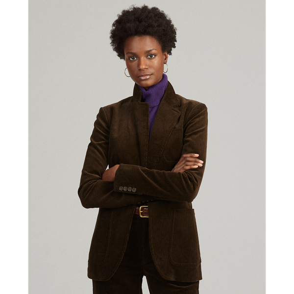 Corduroy One-Button Blazer for Women Ralph Lauren® NO