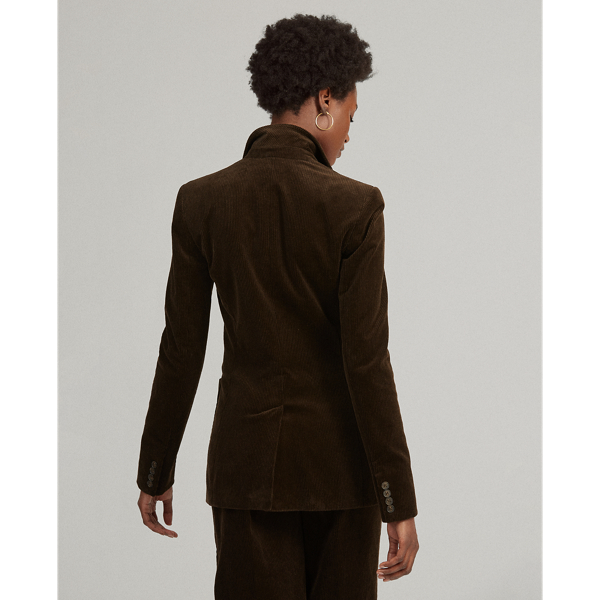 Antique Brown Corduroy One-Button Blazer Polo Ralph Lauren 5