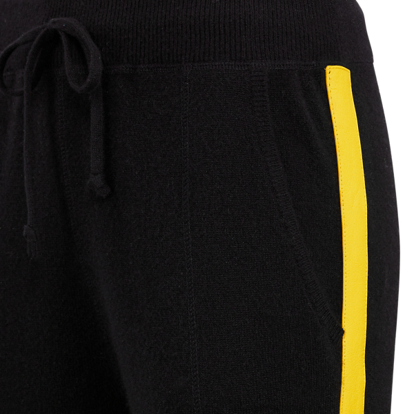 Gestreifte Kaschmirjogginghose Polo Ralph Lauren in Schwarz & Gelb 8