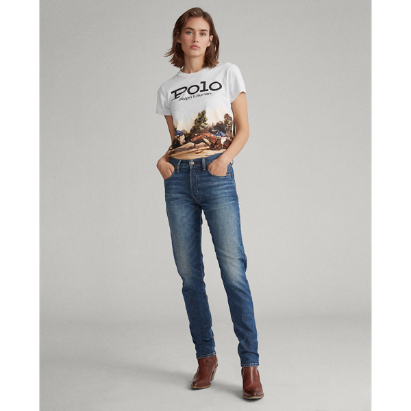 Scenic 2 Multi Equestrian-Graphic Cotton Tee Polo Ralph Lauren 3