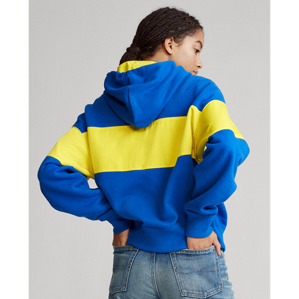 Sapphire Star Colour-Blocked Fleece Hoodie Polo Ralph Lauren 4