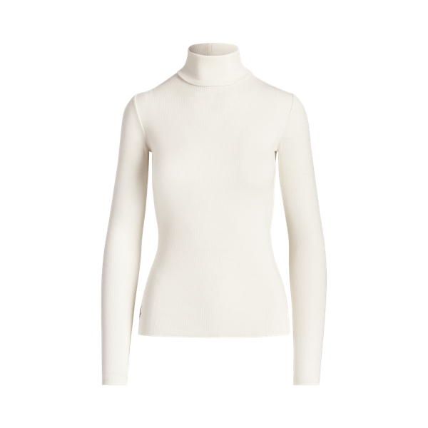 Clubhouse Cream Ribbed Long-Sleeve Turtleneck Polo Ralph Lauren 2