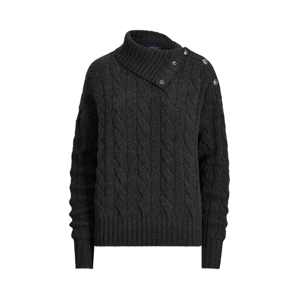 Cable-Knit Roll Neck Jumper Polo Ralph Lauren 1