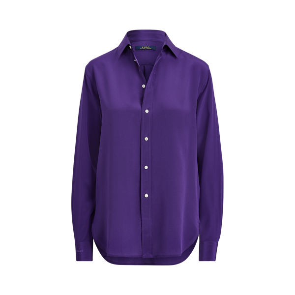 Lang&auml;rmliges Hemd aus Seidencr&ecirc;pe Polo Ralph Lauren in 1