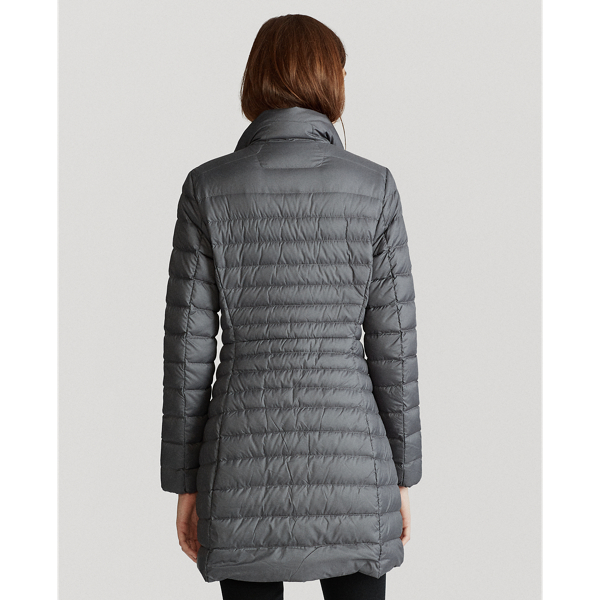 Grey Cast Packable Long Down Coat Polo Ralph Lauren 5