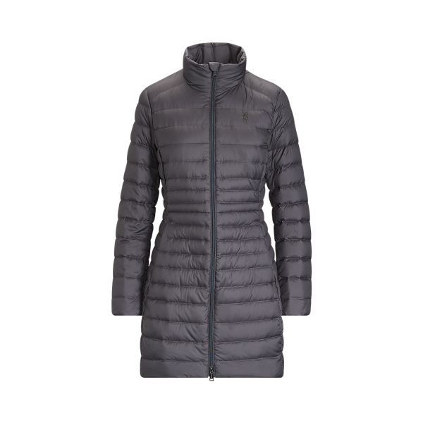 Grey Cast Packable Long Down Coat Polo Ralph Lauren 2