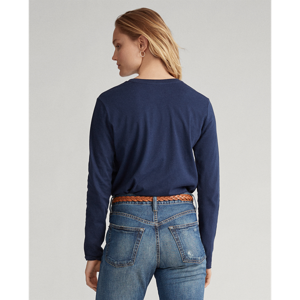 Cruise Navy Logo Long-Sleeve Tee Polo Ralph Lauren 4