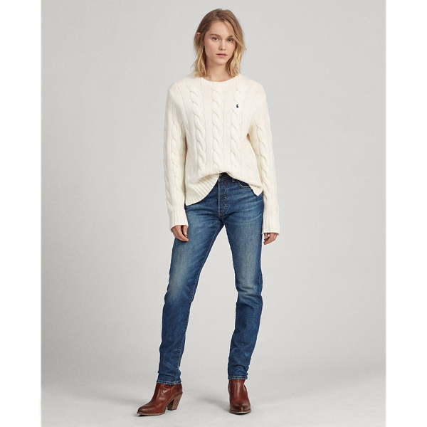 Cream Cable-Knit Wool-Blend Jumper Polo Ralph Lauren 4