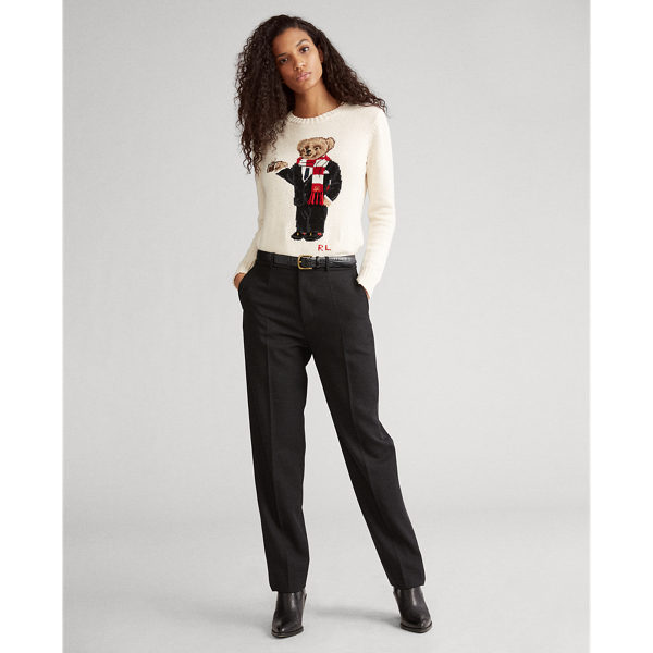Polo Bear Crewneck Sweater Polo Ralph Lauren em Cream 3