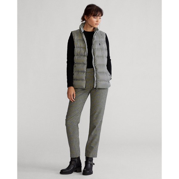 Houndstooth Black/White Houndstooth Down Gilet Polo Ralph Lauren 4