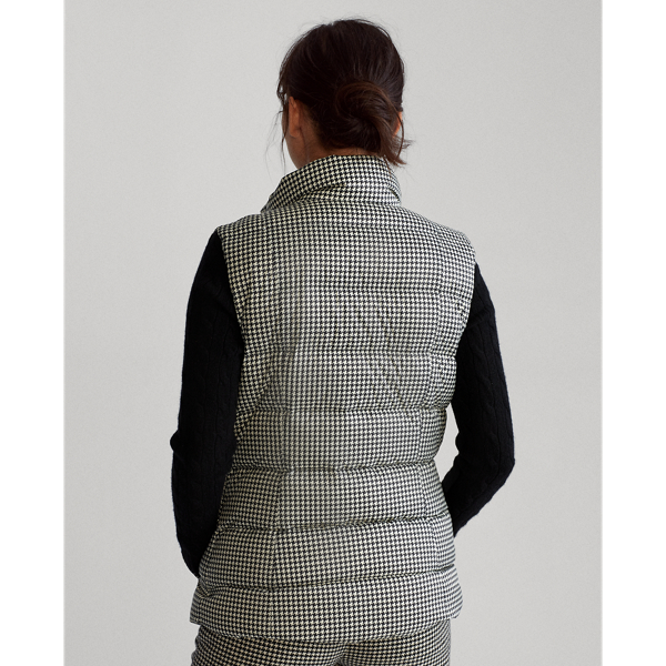 Houndstooth Black/White Houndstooth Down Gilet Polo Ralph Lauren 6