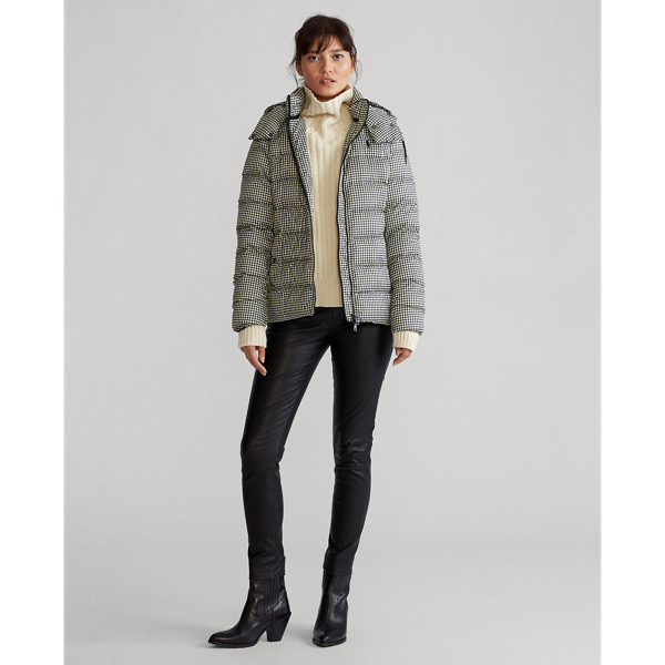 Houndstooth Black/White Houndstooth Down Jacket Polo Ralph Lauren 3