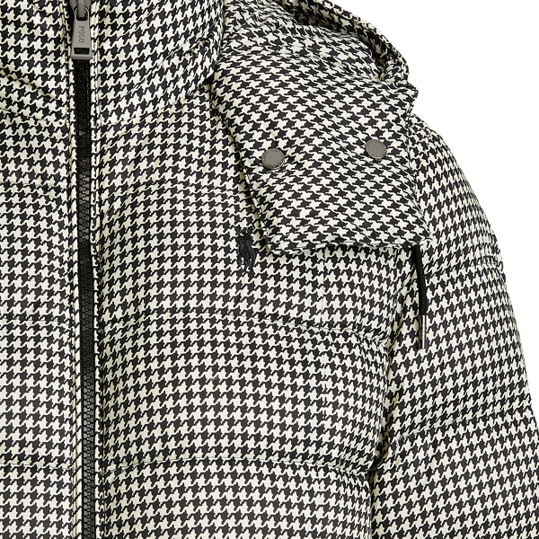 Houndstooth Black/White Houndstooth Down Jacket Polo Ralph Lauren 6
