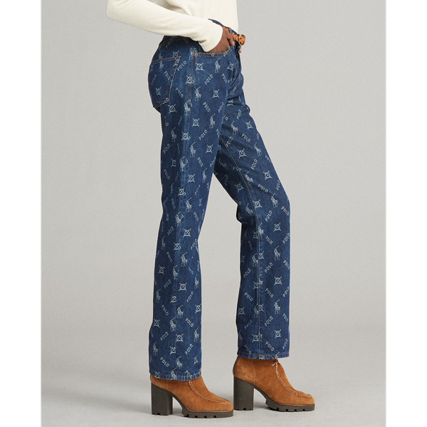 Dark Indigo Jacquard Neale Loose Jean Polo Ralph Lauren 5