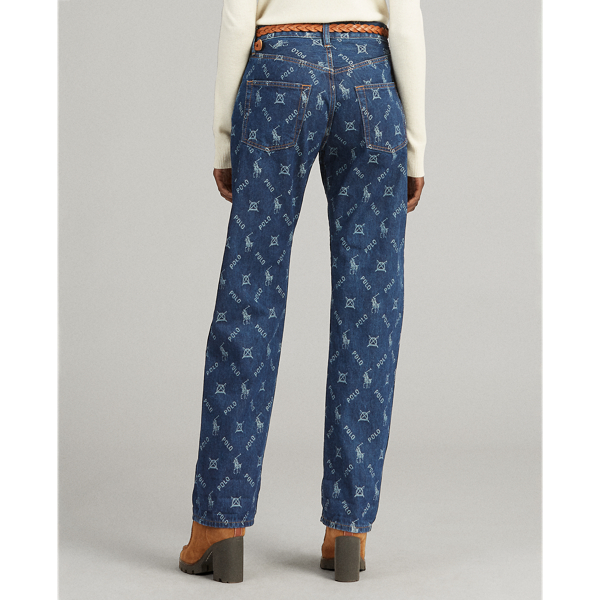 Dark Indigo Jacquard Neale Loose Jean Polo Ralph Lauren 6