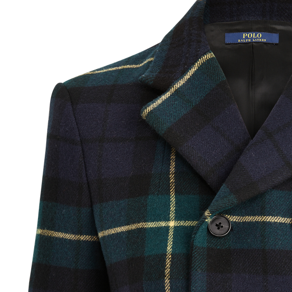Gordon Plaid Tartan Wool-Blend Blazer Polo Ralph Lauren 6