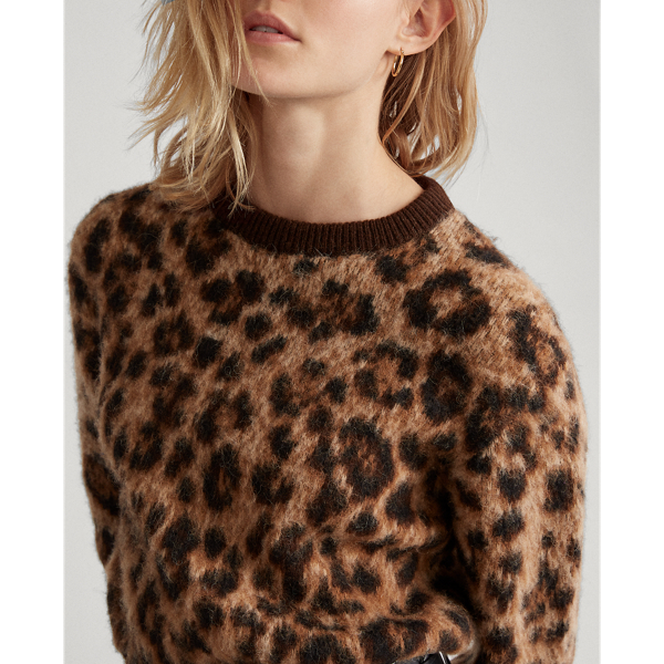 Leopard Leopard-Print Wool Jumper Polo Ralph Lauren 5