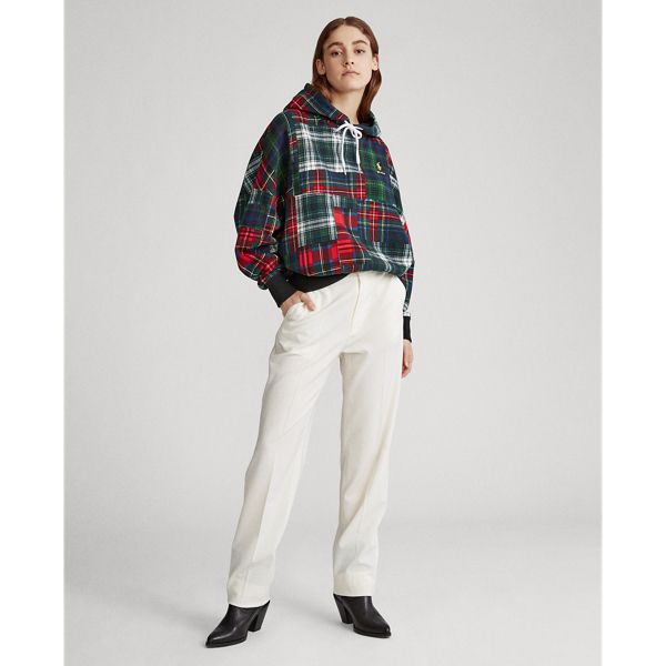 Fleece-Kapuzenjacke mit Patchwork Polo Ralph Lauren in Multi 3