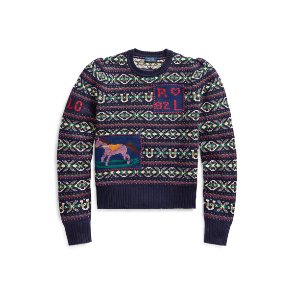 Fair Isle Puff-Sleeve Jumper Polo Ralph Lauren 1