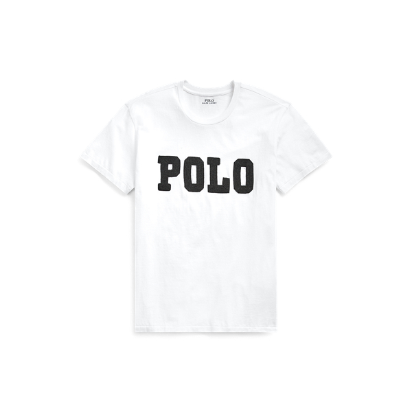 White Big Fit Beaded Polo Tee Polo Ralph Lauren 2