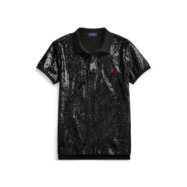 Sequined Polo Shirt