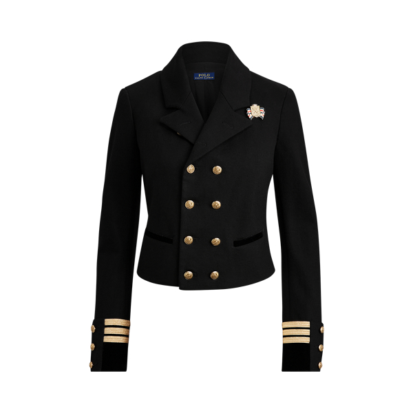 Blazer militaire en coton m&eacute;lang&eacute; Polo Ralph Lauren en 1