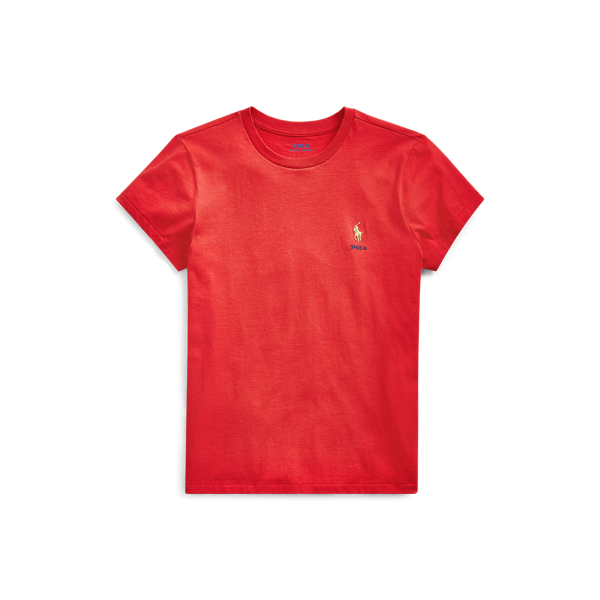 T-shirt &agrave; col rond logo brod&eacute; Polo Ralph Lauren en 1