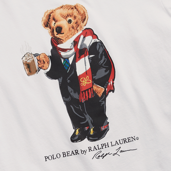 White Polo Bear-Graphic Crewneck Tee Polo Ralph Lauren 5