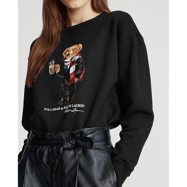 Polo Bear Fleece Sweatshirt Polo Ralph Lauren in Black 5