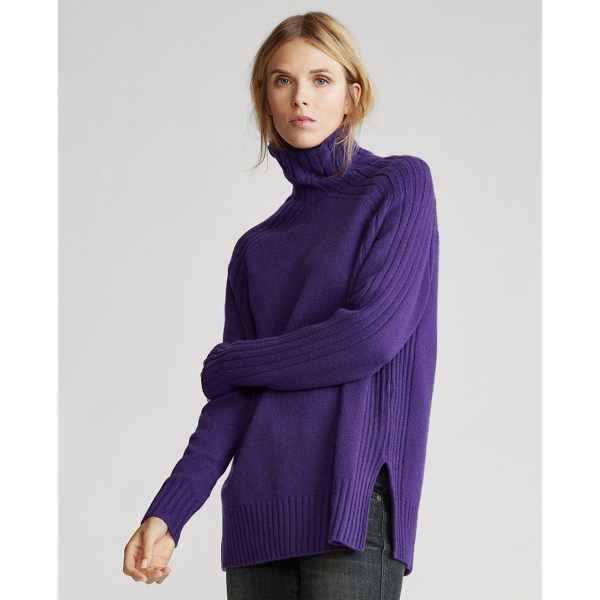 Ribbed Turtleneck Sweater