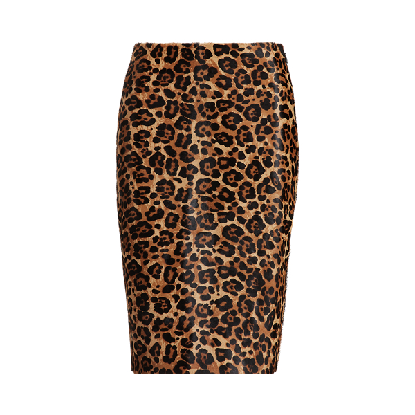 Kalbsfell-Rock mit Leopardenmuster Polo Ralph Lauren in Ozelot multi 2