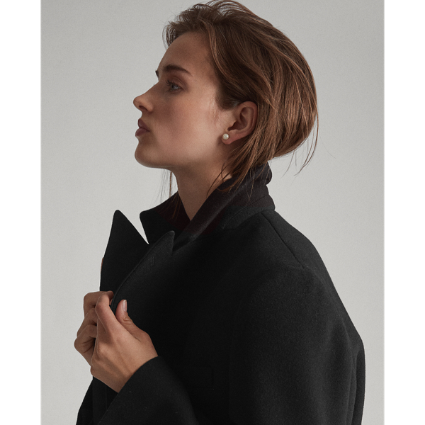 Black Wool-Blend Tuxedo Coat Polo Ralph Lauren 4