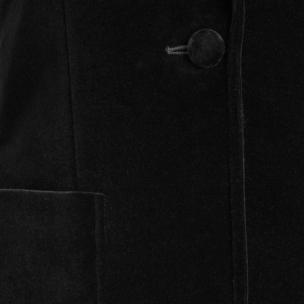 Black Velvet One-Button Blazer Polo Ralph Lauren 6