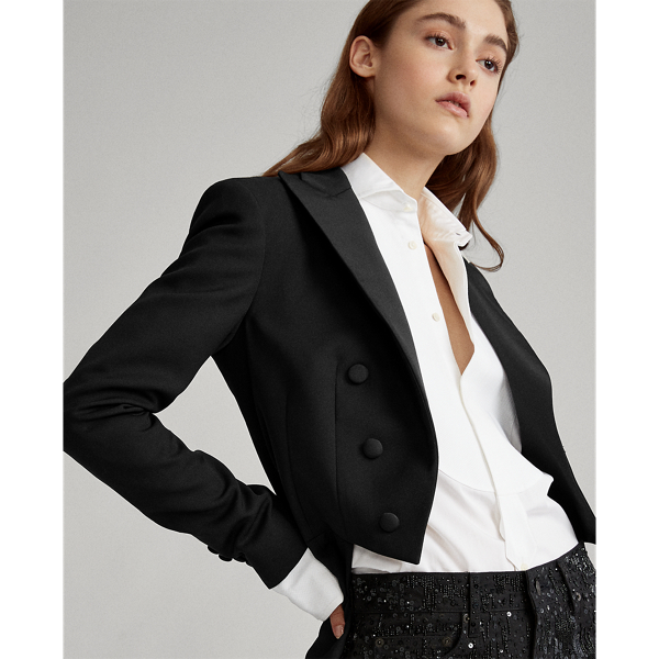Tuxedo Tail Wool Blazer for Women Ralph Lauren UK