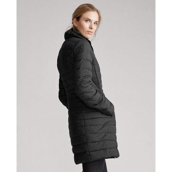 Black Packable Long Down Coat Polo Ralph Lauren 5