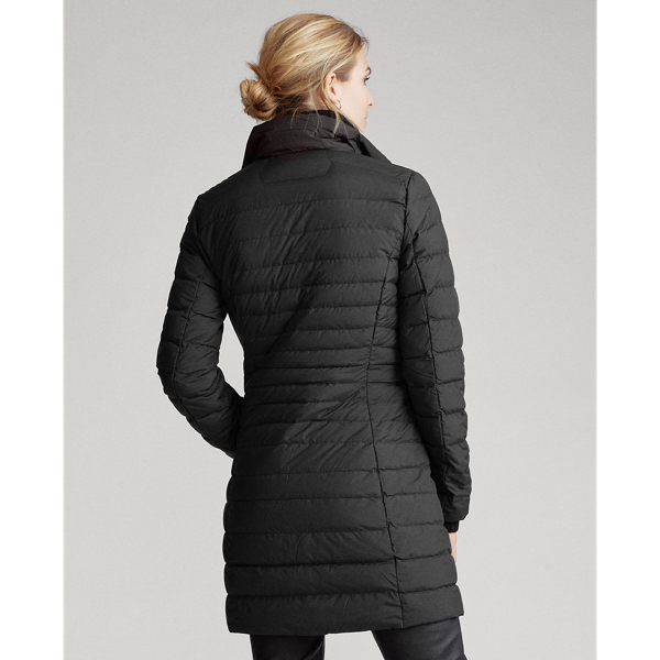 Black Packable Long Down Coat Polo Ralph Lauren 6