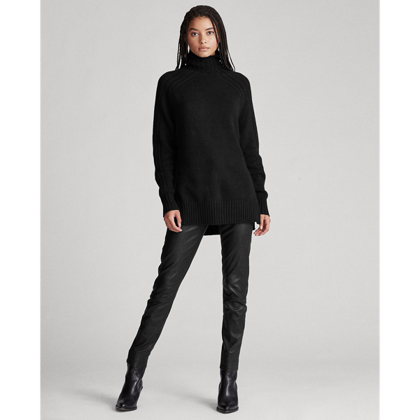 Black Ribbed Turtleneck Jumper Polo Ralph Lauren 3