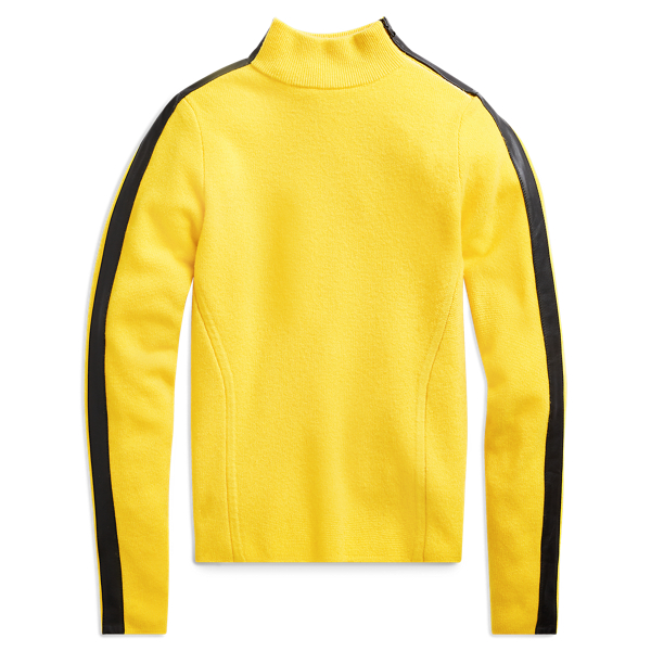 Pull en cachemire finitions en cuir Polo Ralph Lauren en 1